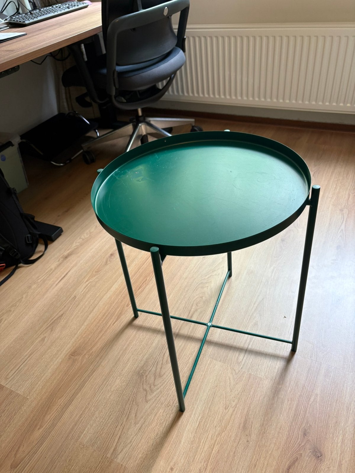 Bijzettafel / salontafel Ikea GLADOM, Minder dan 55 cm, Gebruikt, Rond, Ophalen