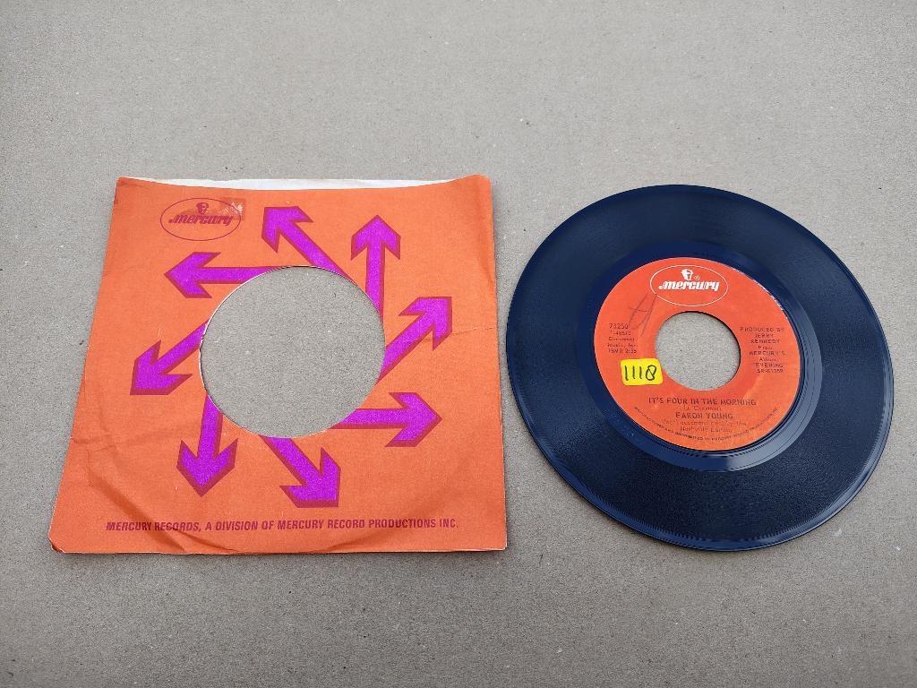 7" Faron Young - It's Four In The Morning (1971) USA, Verzenden, Gebruikt, Pop