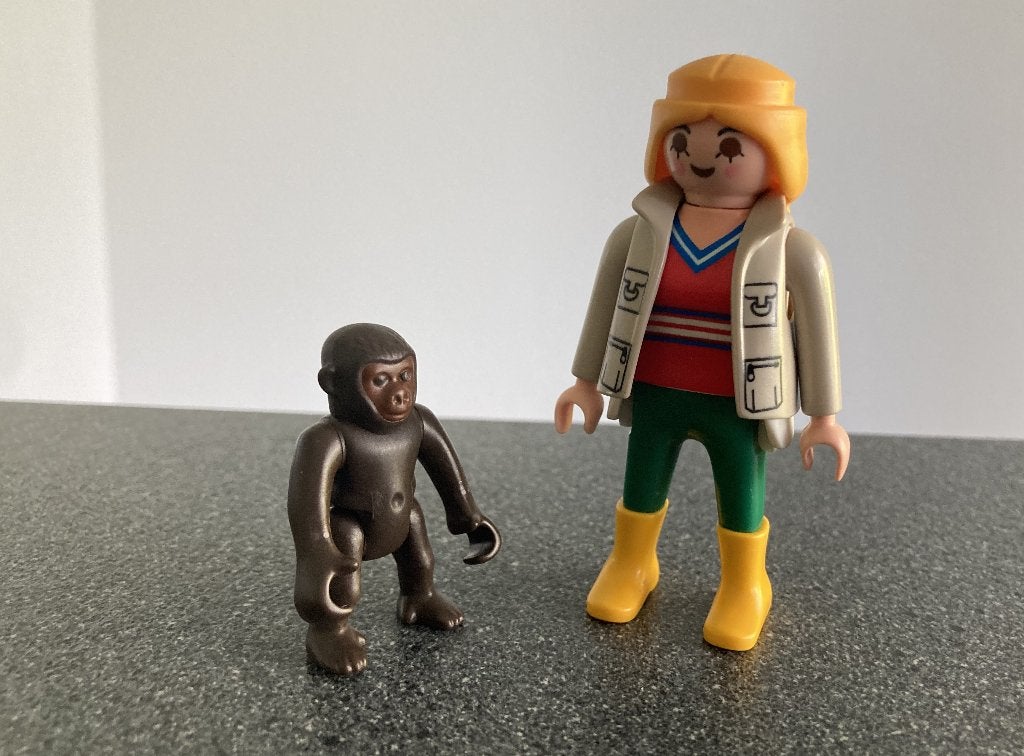 Playmobil 4757 dierenarts met gorillababy zgan, Ophalen of Verzenden, Zo goed als nieuw, Complete set