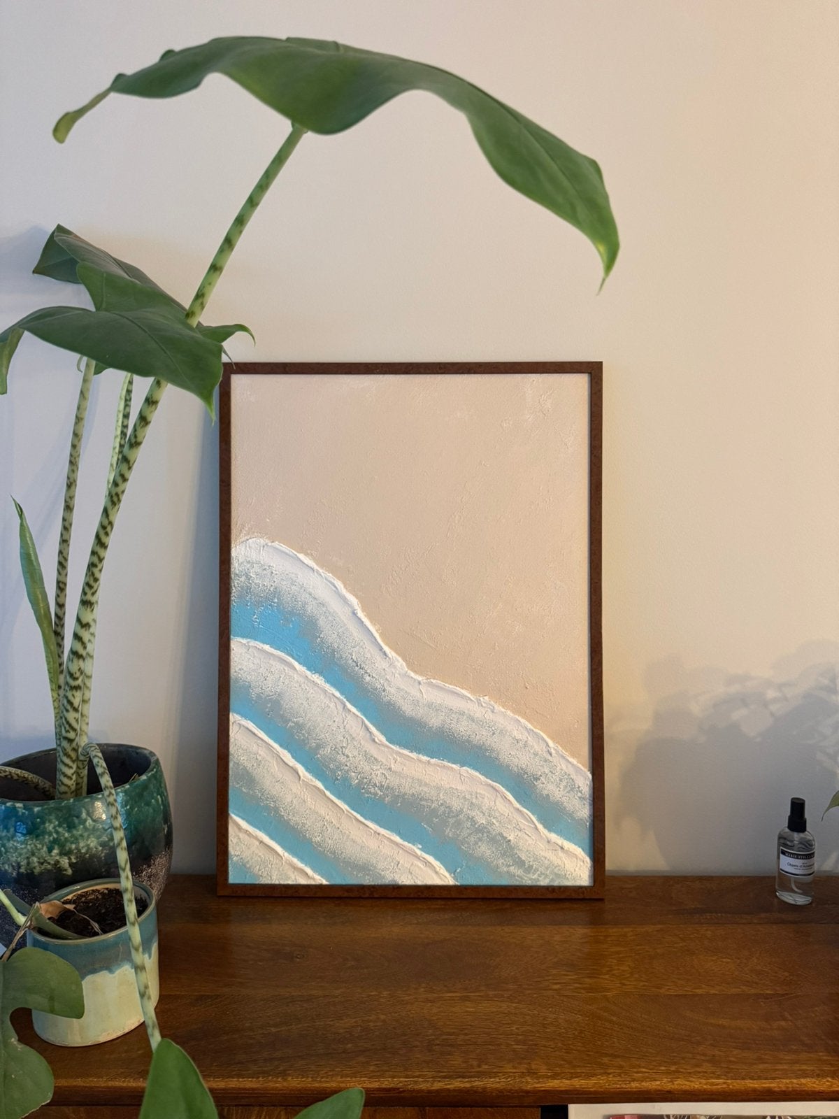 Abstract schilderij, Ophalen
