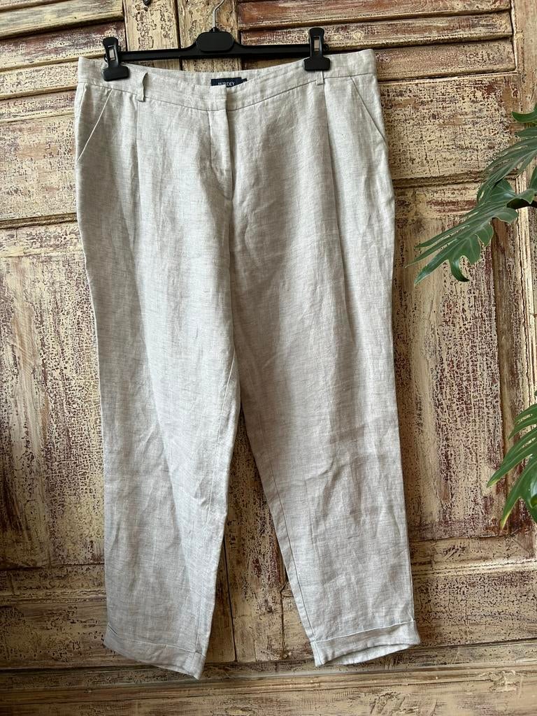 Purdey creme linnen broek maat 44, Beige, Maat 42/44 (L), Ophalen of Verzenden, Zo goed als nieuw