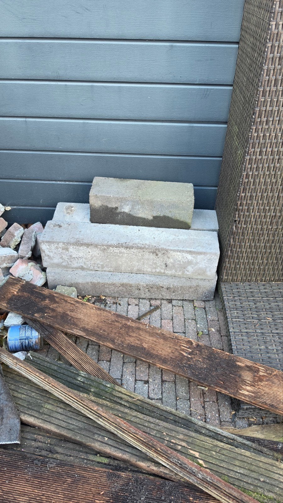 Gebruikte betonnen banden, Tuin en Terras, Ophalen, Gebruikt, Overige typen, Minder dan 5 m²