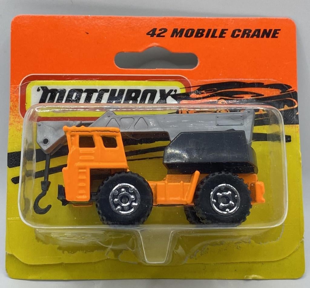 Matchbox 42H-4 Faun kraanwagen signaal oranje, Ophalen of Verzenden, Zo goed als nieuw, Bus of Vrachtwagen