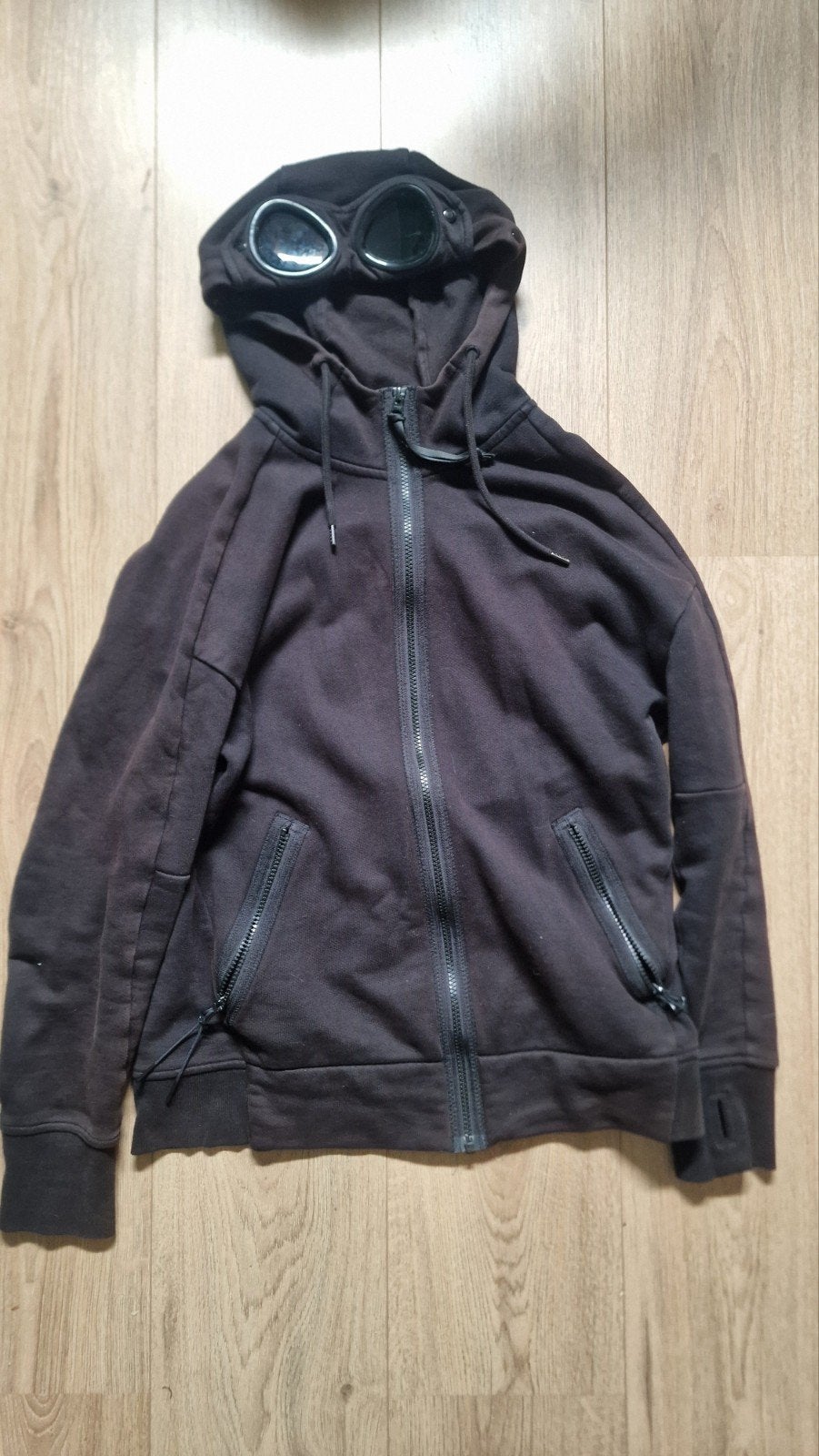 Cp company goggle fleece vest S, Ophalen, CP Company, Zwart, Gedragen