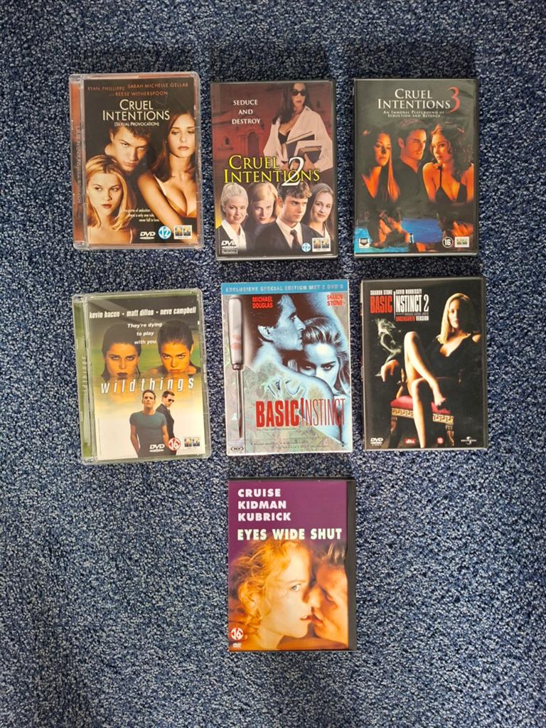 7 thriller DVD's, Vanaf 16 jaar, Ophalen of Verzenden, Zo goed als nieuw, Overige genres