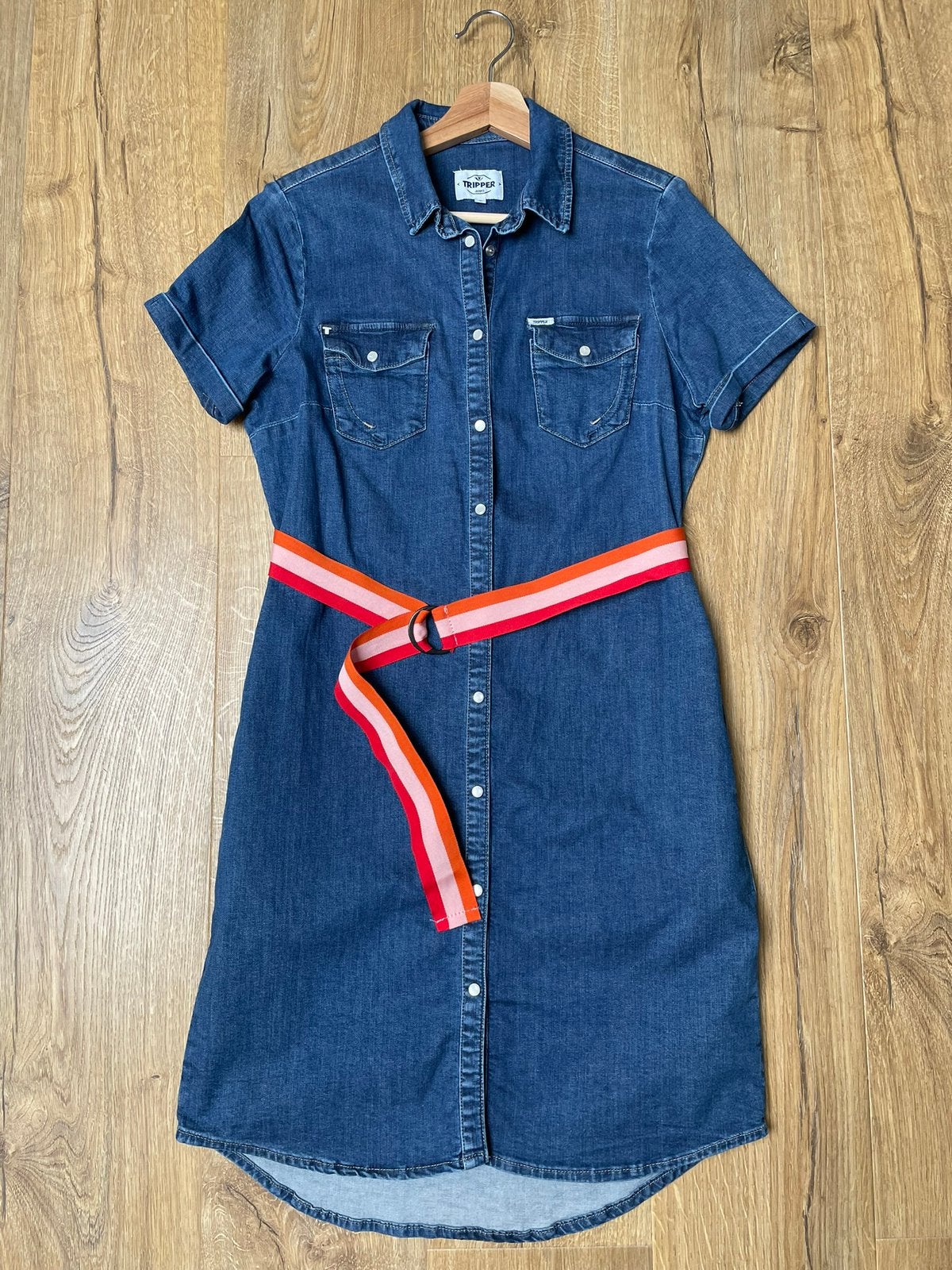 Tripper jeansjurk maat M, Kleding | Dames, Jurken, Maat 38/40 (M), Blauw, Nieuw, Ophalen of Verzenden