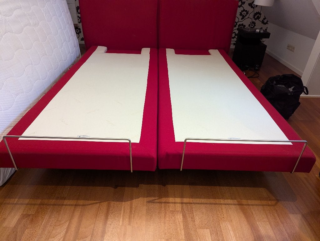 Luxe Elektrische Pullman Express Boxspring 180x215, Huis en Inrichting, Ophalen, 210 cm, Tweepersoons, Zo goed als nieuw
