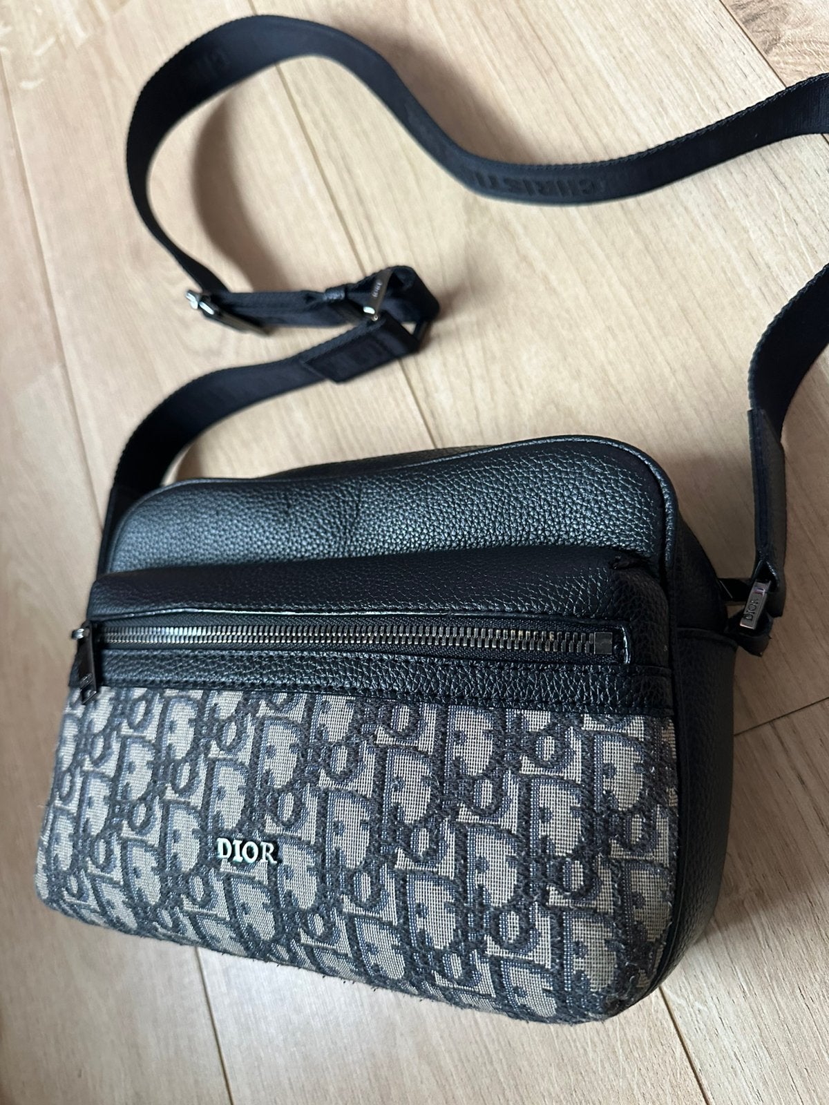 Dior oblique messenger bag schoudertas, Verzenden, Zo goed als nieuw, Blauw, Overige merken