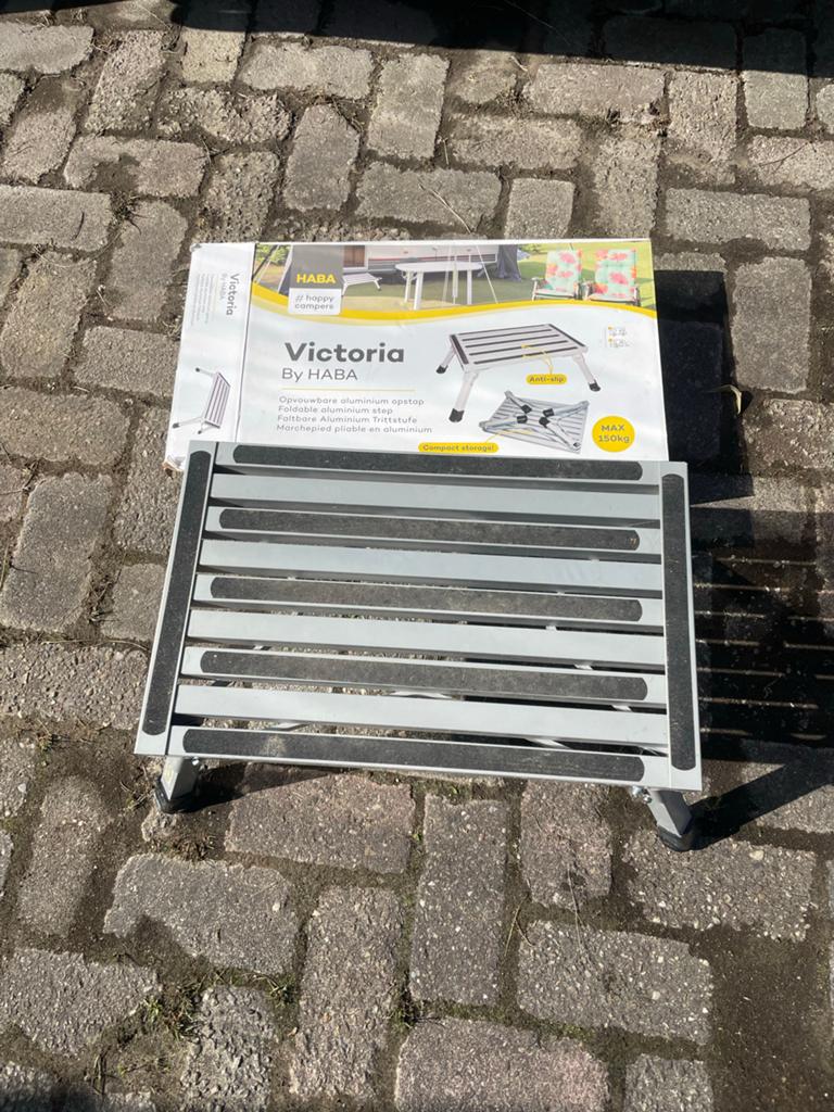 HABA Victoria Opvouwbare Aluminium Opstapje, Ophalen of Verzenden, Zo goed als nieuw