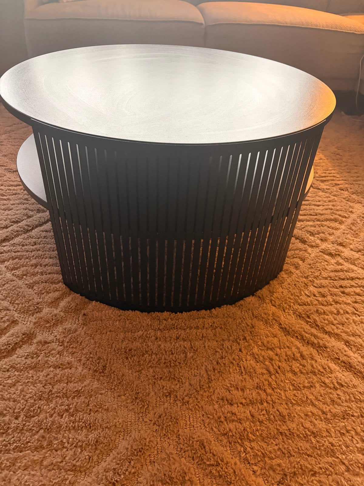 Meubella Salontafel - Zo goed als nieuw, Ophalen, Rond, 50 tot 100 cm, Zo goed als nieuw