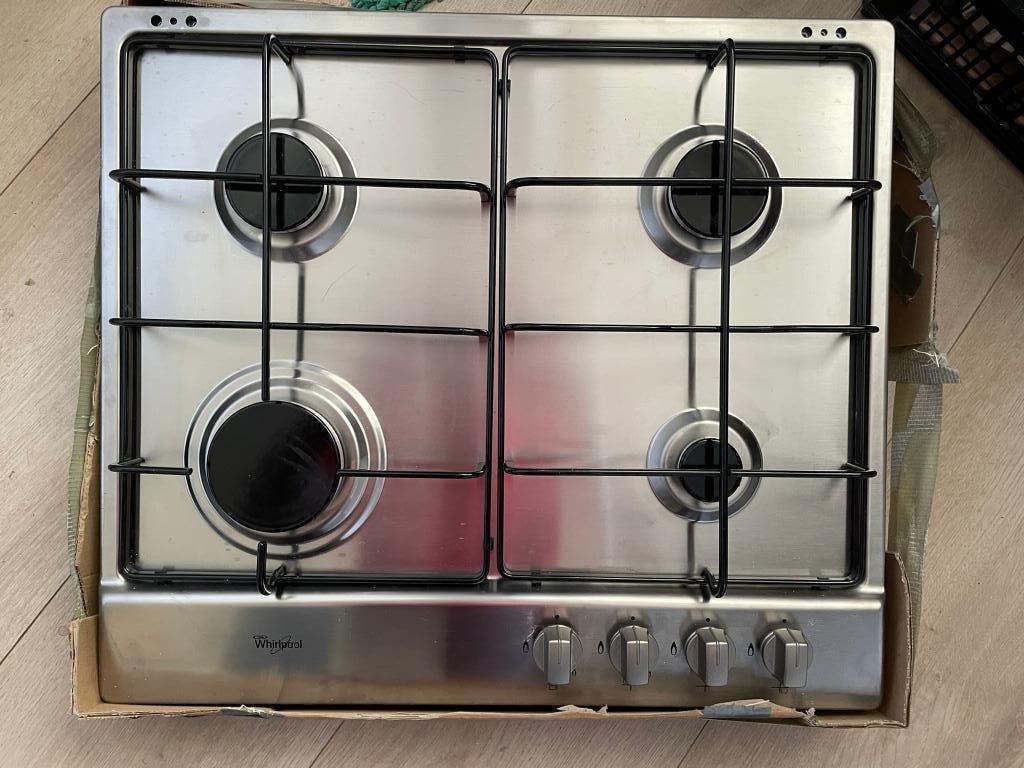Whirlpool inbouw gaskookplaat 4 pits, Witgoed en Apparatuur, Kookplaten, Nieuw, Inbouw, Gas, 4 kookzones