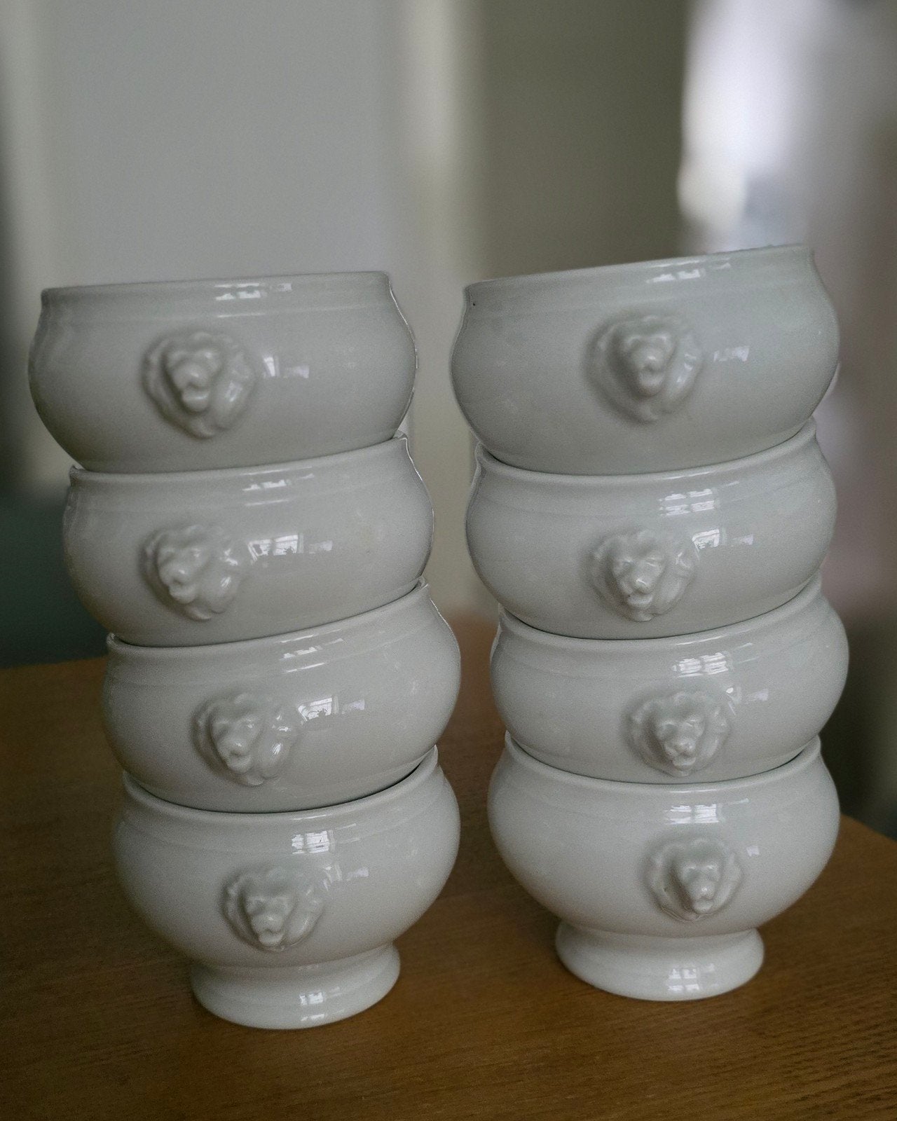 Set van 8 Schönwald soepkommen met leeuwenkop, Ophalen of Verzenden