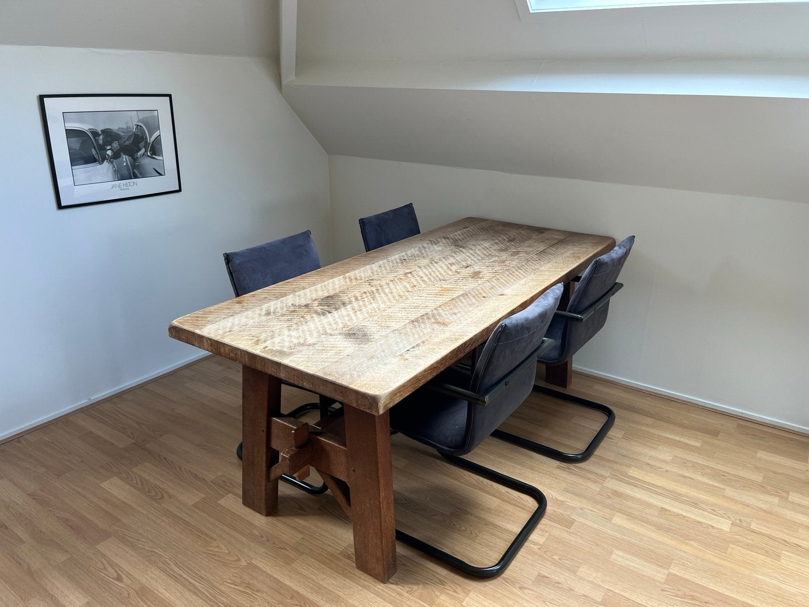 8 Zwarte Eetkamerstoelen - Zeer Goede Conditie, Ophalen, Zwart, Zo goed als nieuw, Metaal