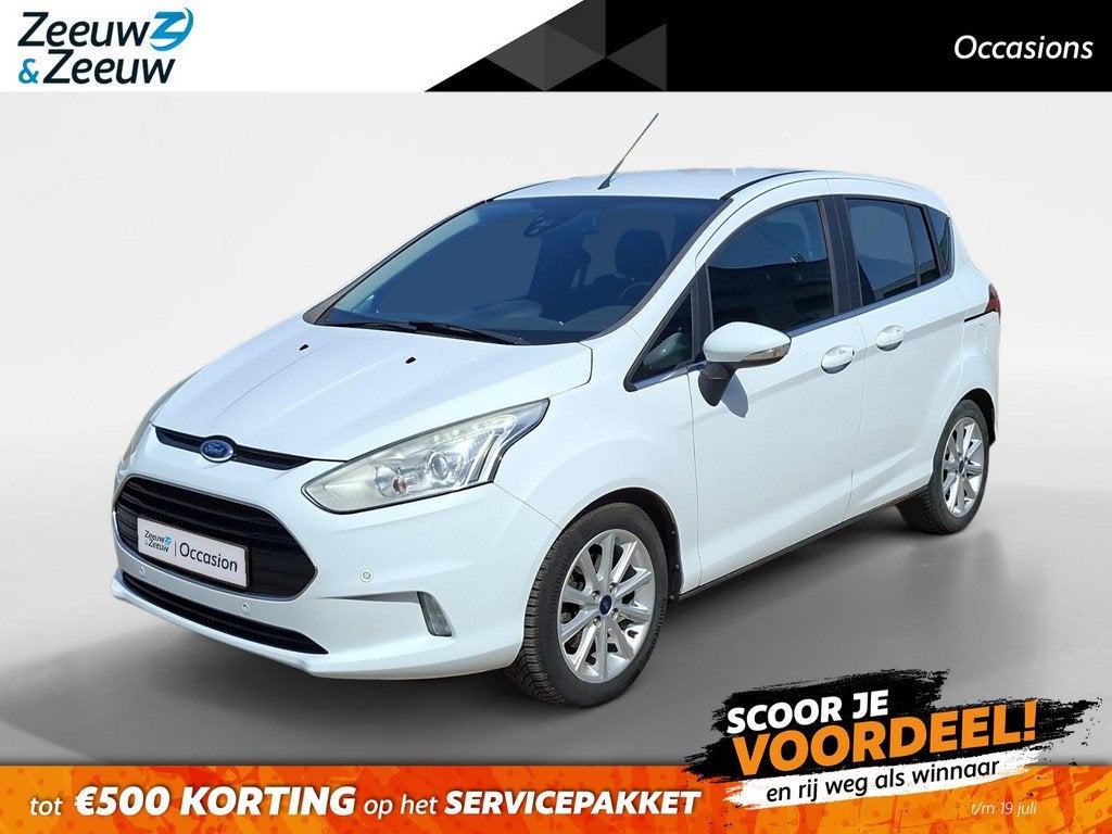Ford B-Max 1.0 EcoBoost Titanium | Dealeronderhouden | Cruis, Voorwielaandrijving, Gebruikt, 750 kg, Wit