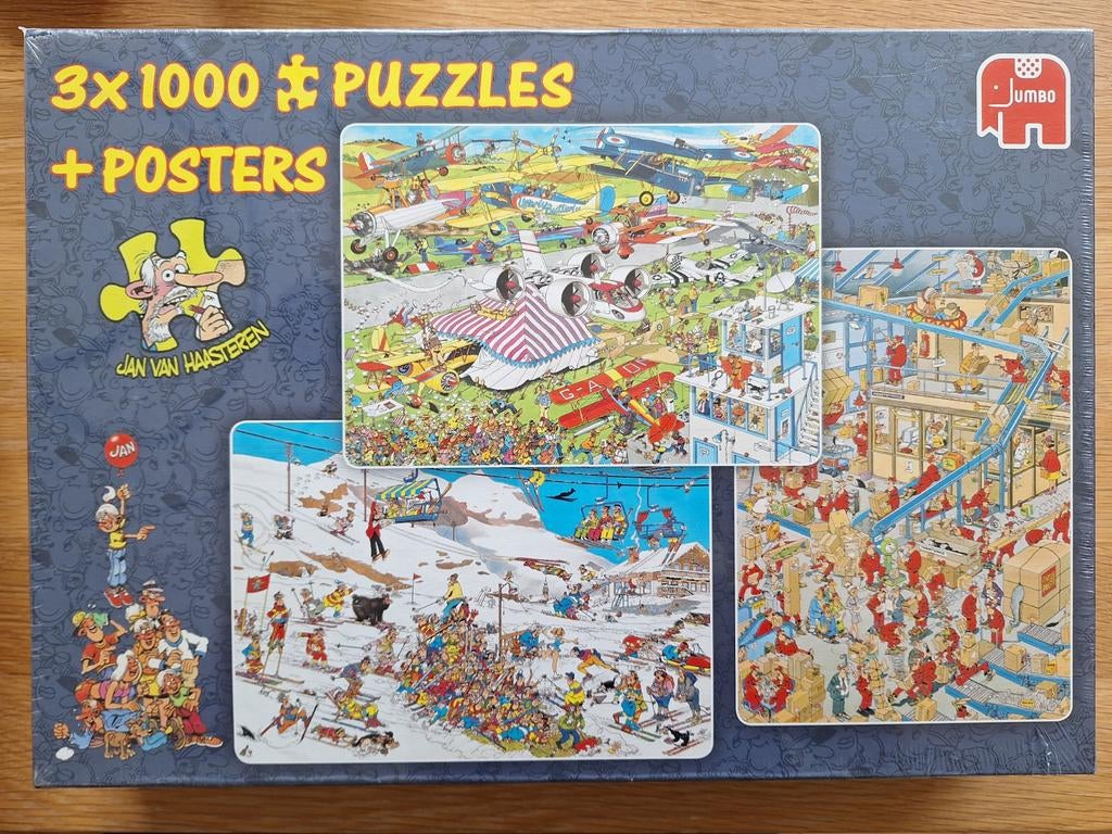 Jan van Haasteren puzzels, Ophalen, 500 t/m 1500 stukjes, Nieuw