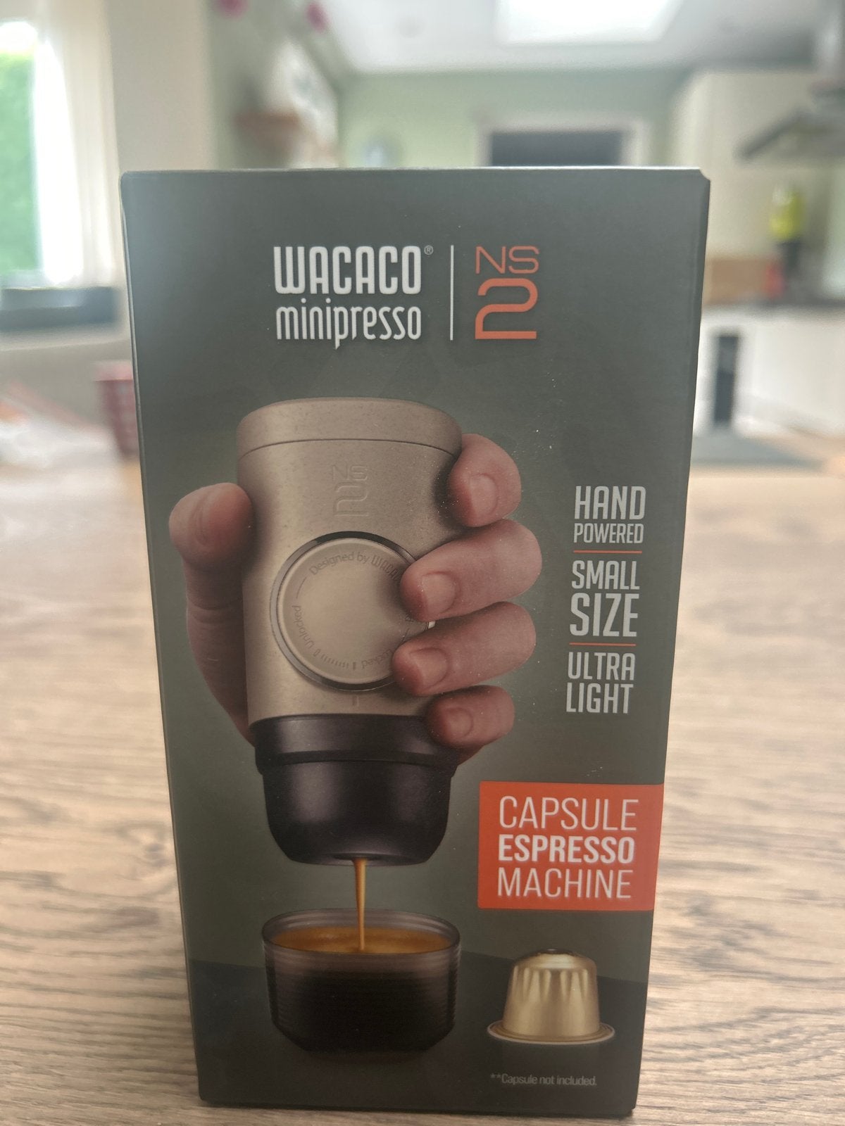 Wacaco Minipresso NS2 Draagbare Espressomachine, Koffiepads en cups, Espresso apparaat, Nieuw, Ophalen of Verzenden