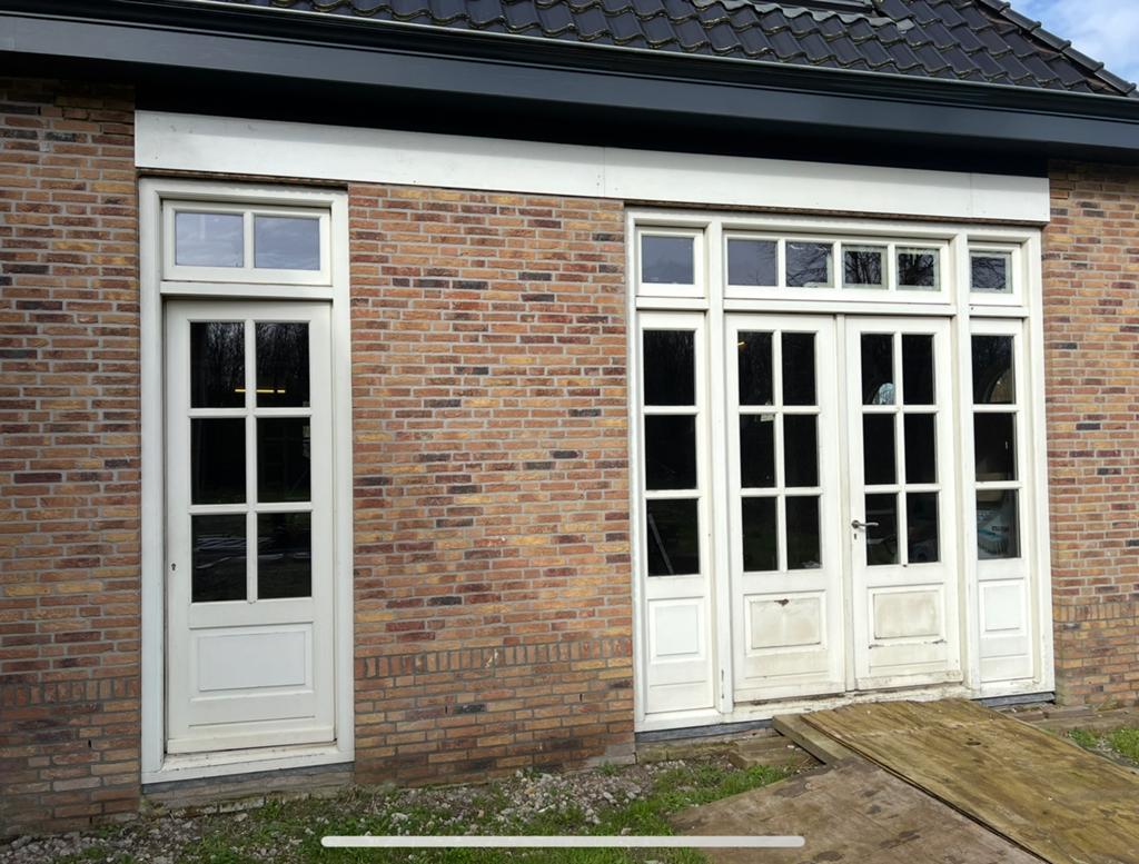 Hardhouten kozijnen met deuren, Doe-het-zelf en Verbouw, Deurkozijn, Nieuw, Hout, Ophalen