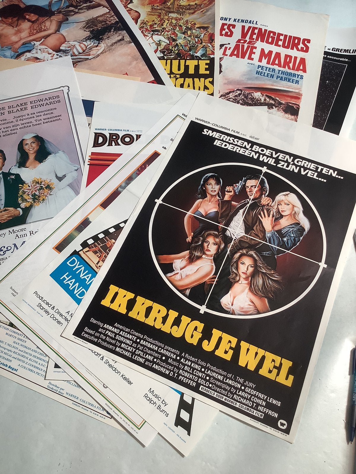 LOT FILMPOSTERS  (15)    36-54 cm, Ophalen, Gebruikt, Film en Tv
