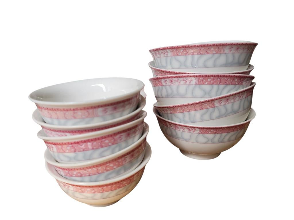 Chinees porselein servies - 10 kommen, Antiek en Kunst, Antiek | Porselein, Ophalen