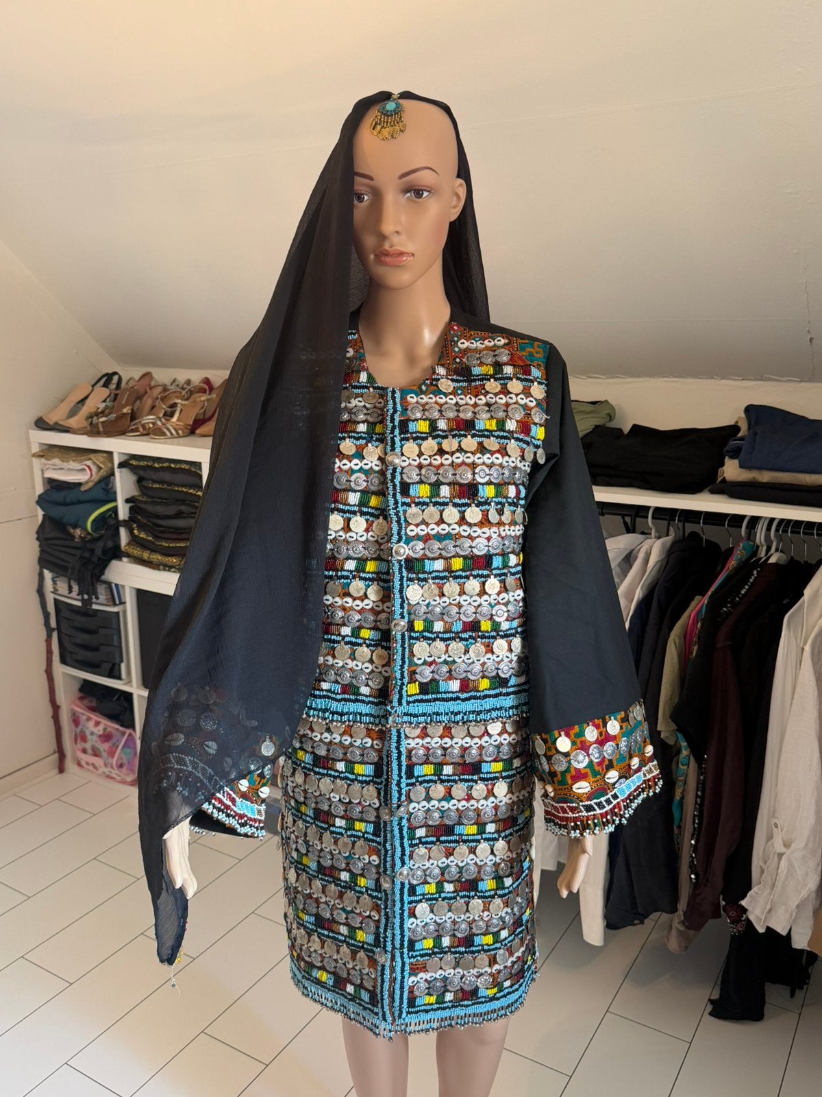 Afghaan jas te koop, Ophalen of Verzenden, Nieuw, Maat 38/40 (M), Carnaval