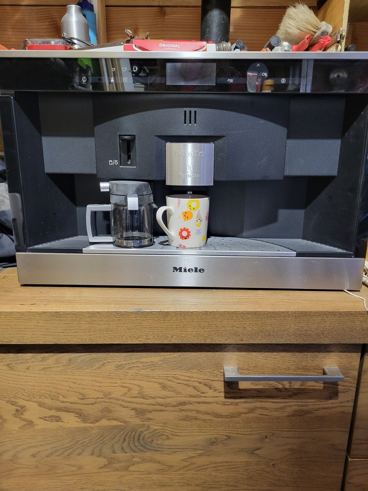 Miele CVA 6431 Inbouw Koffiezetapparaat voor cups, Witgoed en Apparatuur, Koffiezetapparaten, Ophalen, Gebruikt, Koffiemachine