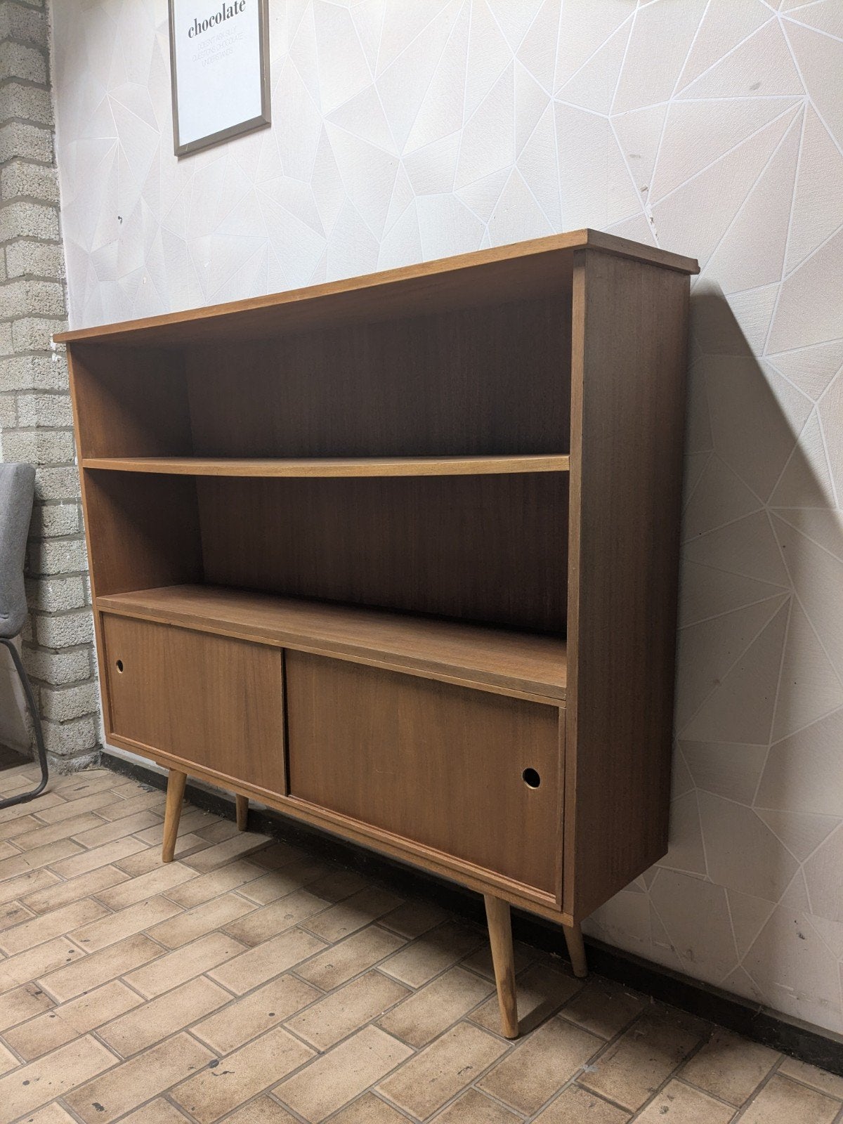 Vintage jaren 60/70 wandmeubel. Bieden (lees), Ophalen, Gebruikt, 25 tot 50 cm, 50 tot 100 cm