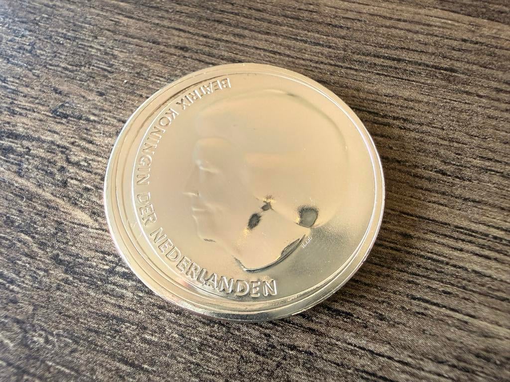 Nederlandse Zilveren 5 & 10 Euro Munten 2002, 2004, 2005, Setje, Koningin Beatrix, Zilver, Euro's