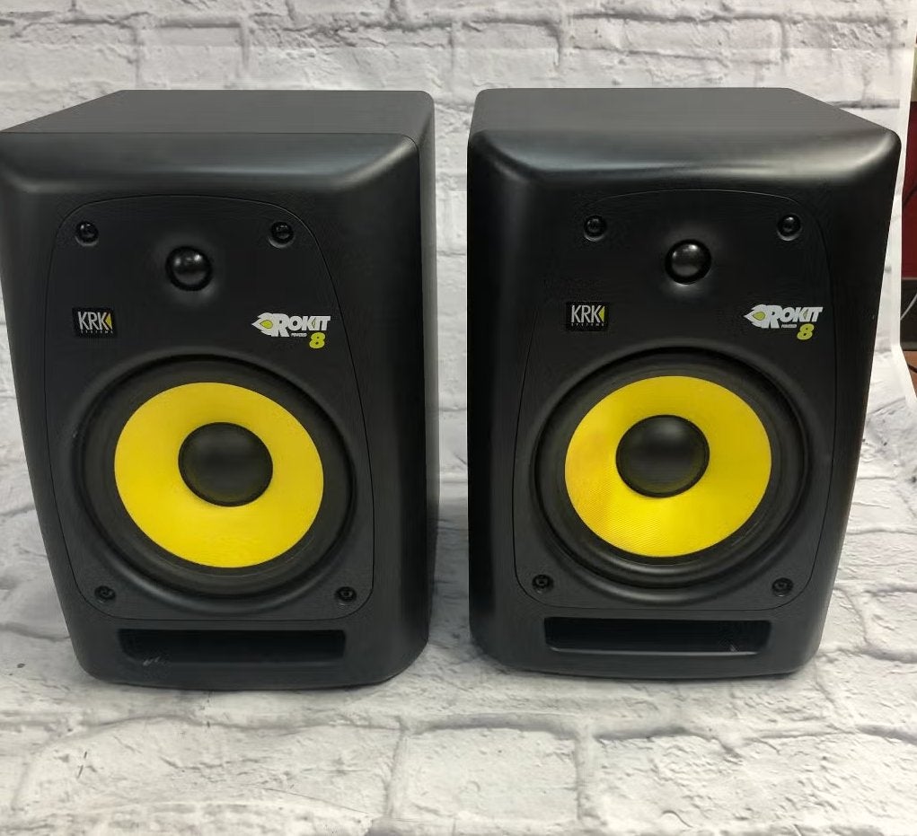 2x KRK Rokit RP8 actieve studio monitoren 8 inch 7 10 actief, Overige merken, Ophalen of Verzenden, Zo goed als nieuw, 120 watt of meer