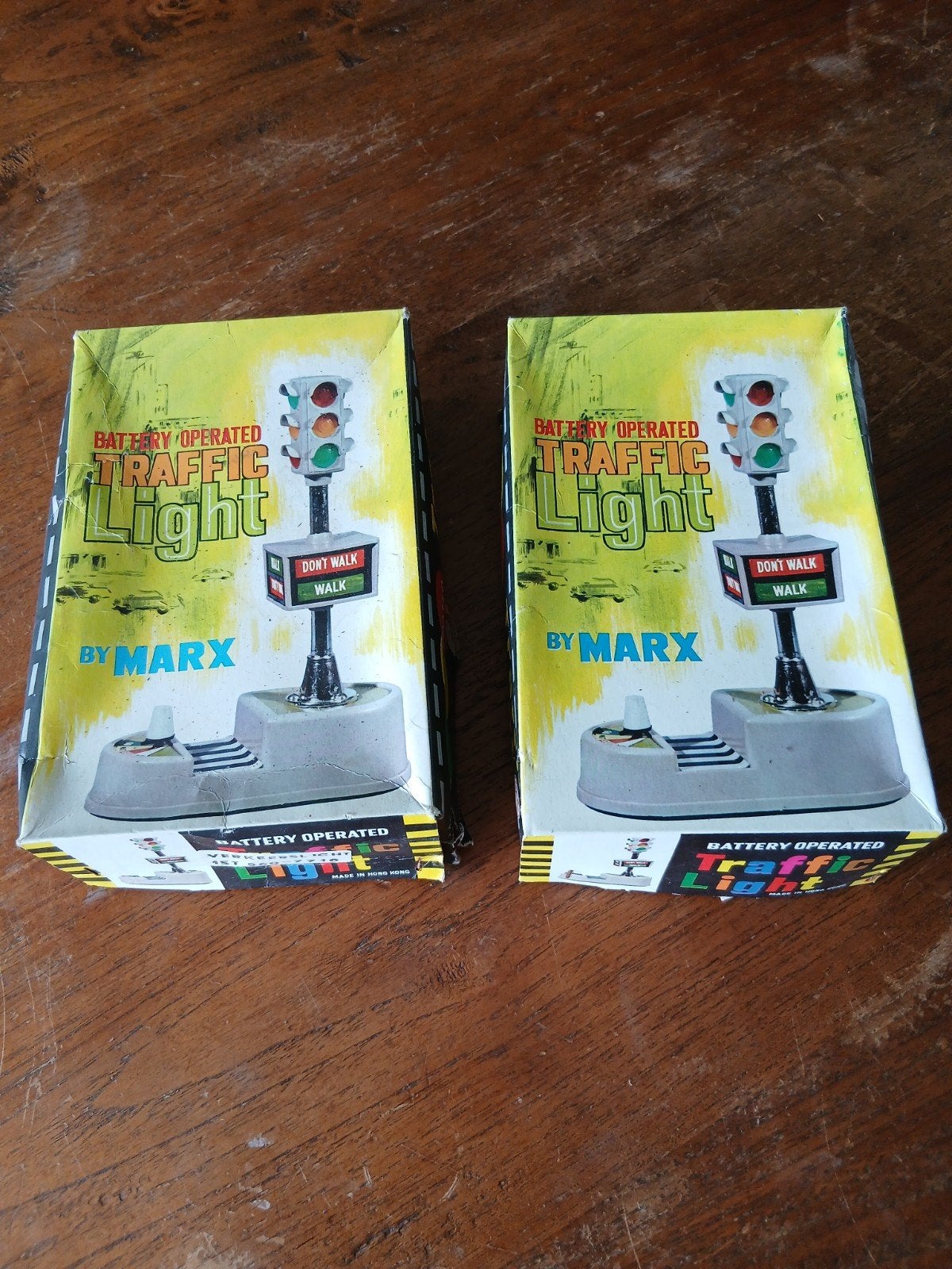 2 x Louis Marx Traffic Light Verkeerslicht jaren 50 60 nieuw, Antiek en Kunst, Ophalen of Verzenden