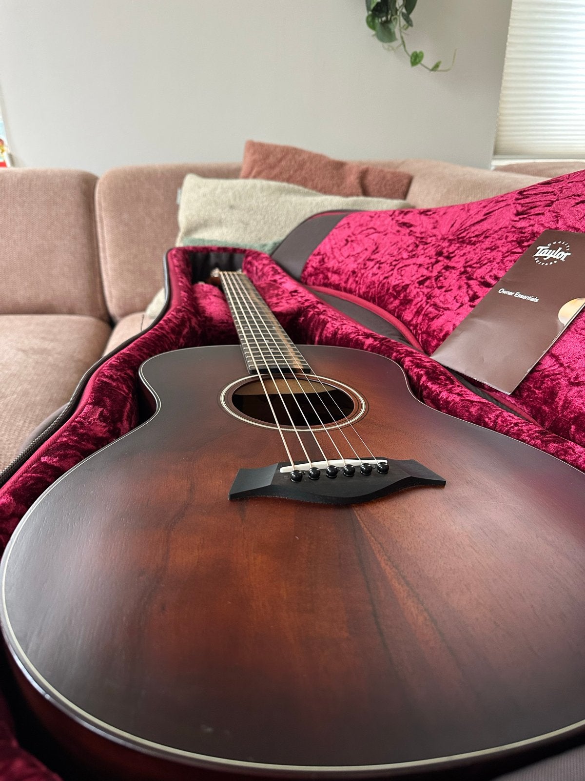 Taylor GS Mini-e Koa Plus Westerngitaar, Ophalen, Zo goed als nieuw, Western- of Steelstringgitaar, Met (piezo-)element