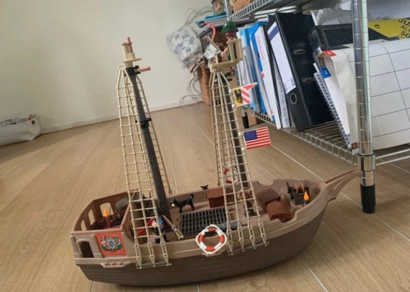 Playmobil piraten schip, Hobby en Vrije tijd, Ophalen of Verzenden, Zo goed als nieuw