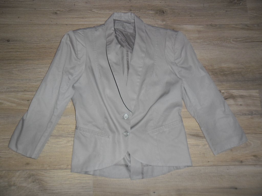 Just B. Grijze Colbert Jasje Met 2 Knopen Maat 40, Maat 38/40 (M), Just B., Ophalen of Verzenden, Zo goed als nieuw