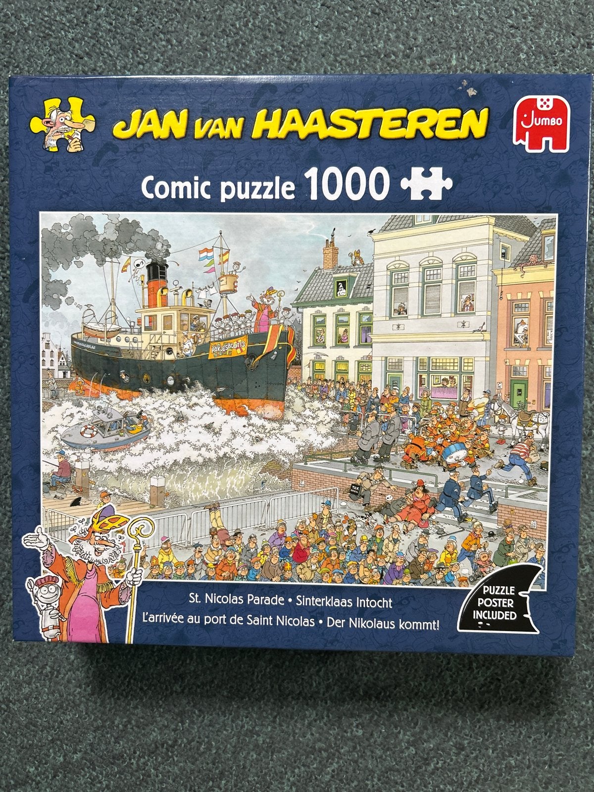Jan van Haasteren Sinterklaas Intocht 1000 stukjes, Ophalen, 500 t/m 1500 stukjes, Gebruikt, Legpuzzel