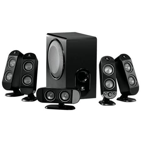 Logitech X-530 5.1 Speakerset - Krachtig Geluid & Diepe Bas, Ophalen of Verzenden, Gebruikt, Audiokanaal 5.1, Logitech