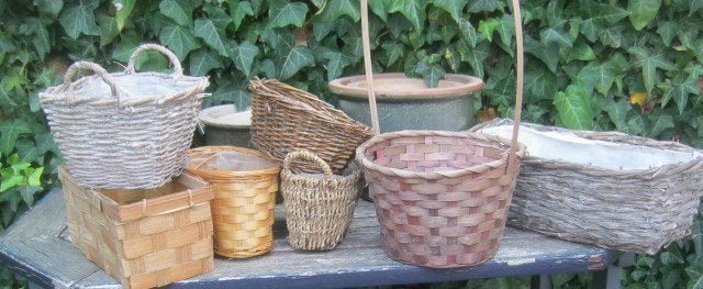 Mandjes, Mand, Ophalen of Verzenden, Riet, Rechthoekig