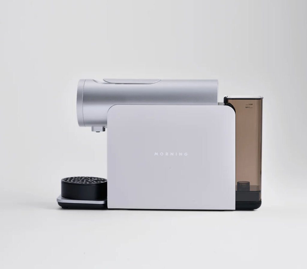 The MORNING Machine Nespresso Koffie Machine - Wit - Nieuw, Ophalen of Verzenden, Nieuw, Koffiemachine, Koffiepads en cups