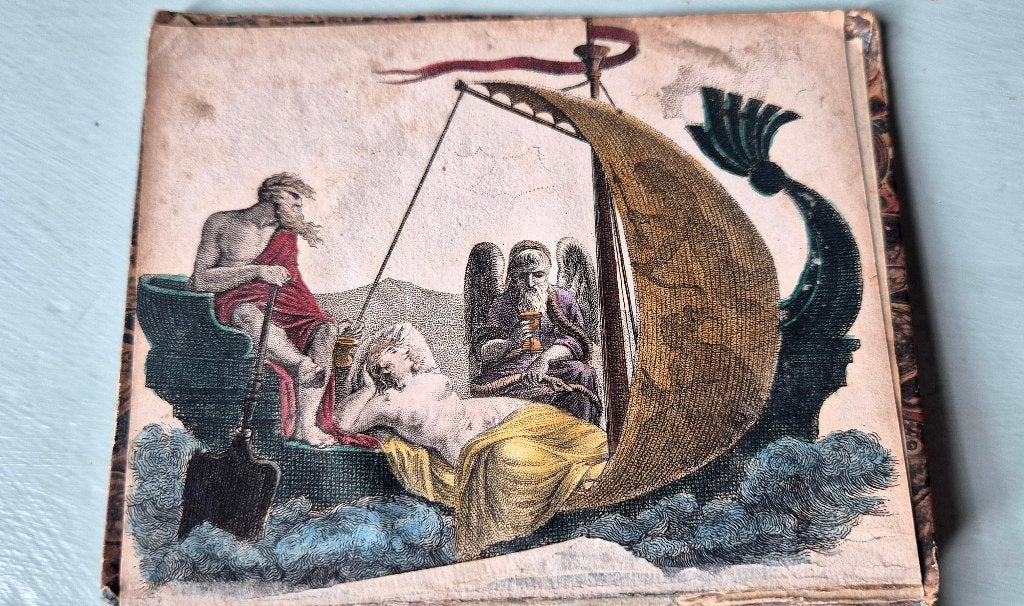 Almanak der Musen en Gratiën 1810 met handgekleurde gravures, Ophalen of Verzenden