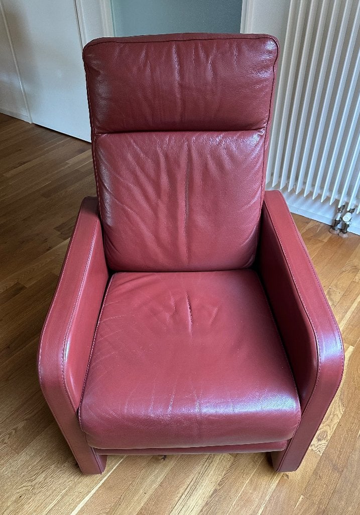 Relaxfauteuil, Ophalen, Gebruikt, Minder dan 75 cm, Leer