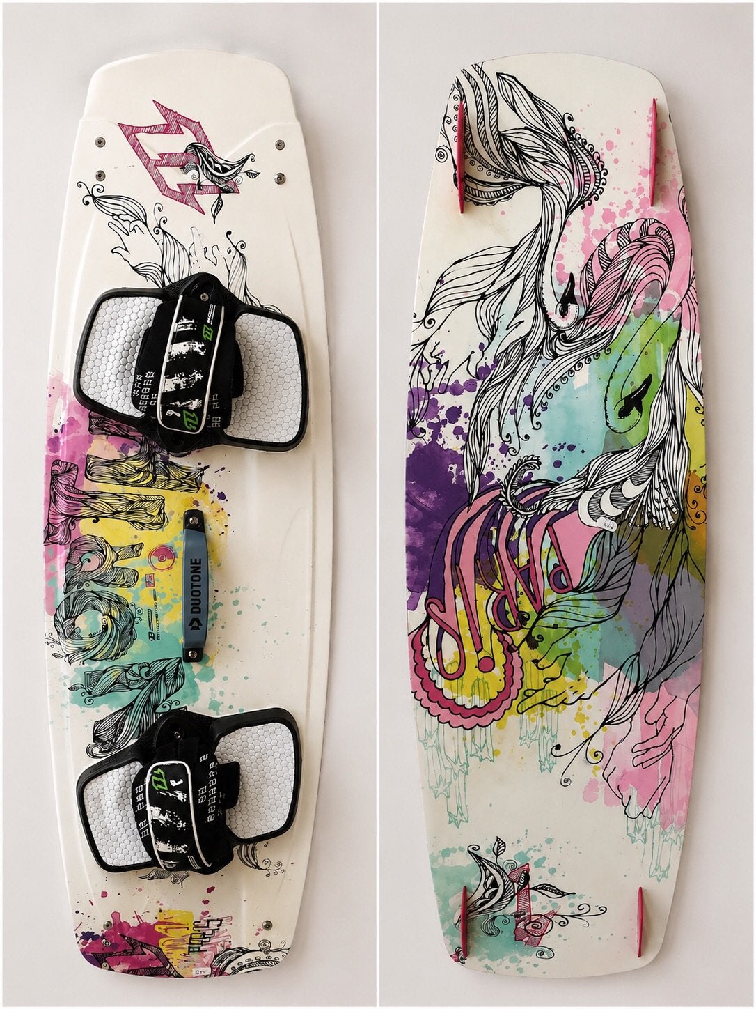 North Kiteboard 129 Pro Bindings + Handle, Watersport en Boten, Kitesurfen, Gebruikt, Twintip, Kiteboard, Ophalen of Verzenden