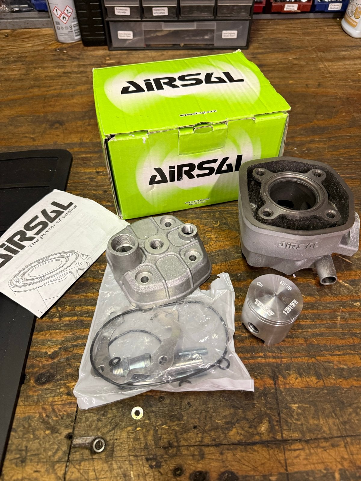 Nieuwe Airsal 70cc Iron cilinder Derbi Euro2 (transport scha, Derbi, Derbi, Nieuw, Ophalen of Verzenden