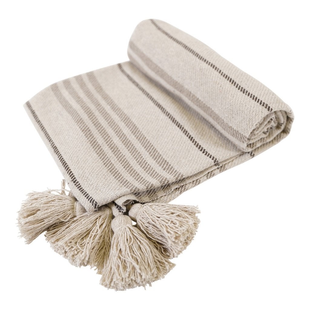 Plaid model Maroc beige 125 x 150 cm, Ophalen of Verzenden, Nieuw, Plaid, Beige