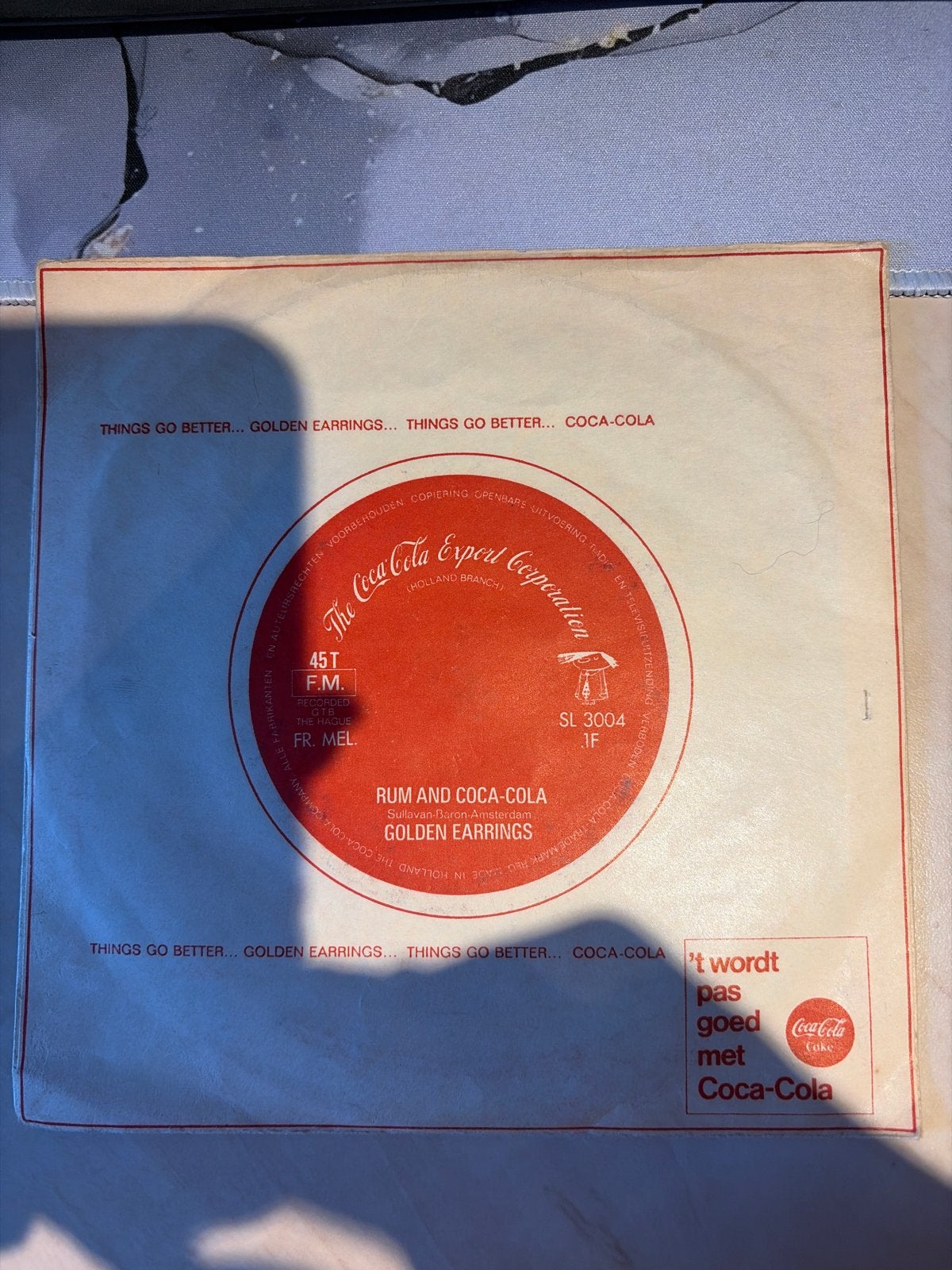 Golden Earrings - Rum and Coca-Cola 7 inch vinyl (1965), Cd's en Dvd's, Vinyl Singles, Gebruikt, Originele persing, 7 inch, Ophalen of Verzenden