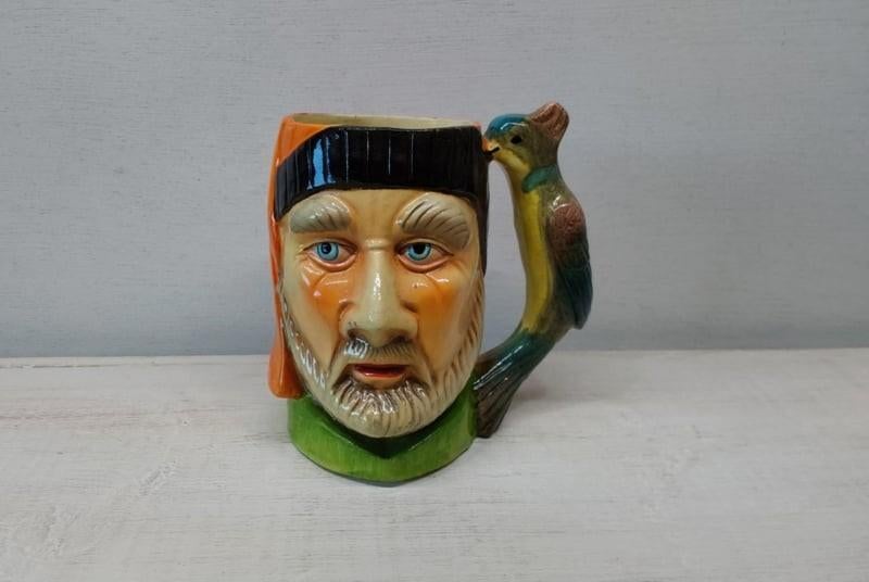 Majolica Royal Dalton stijl beker/bloempotje, Antiek en Kunst, Ophalen of Verzenden