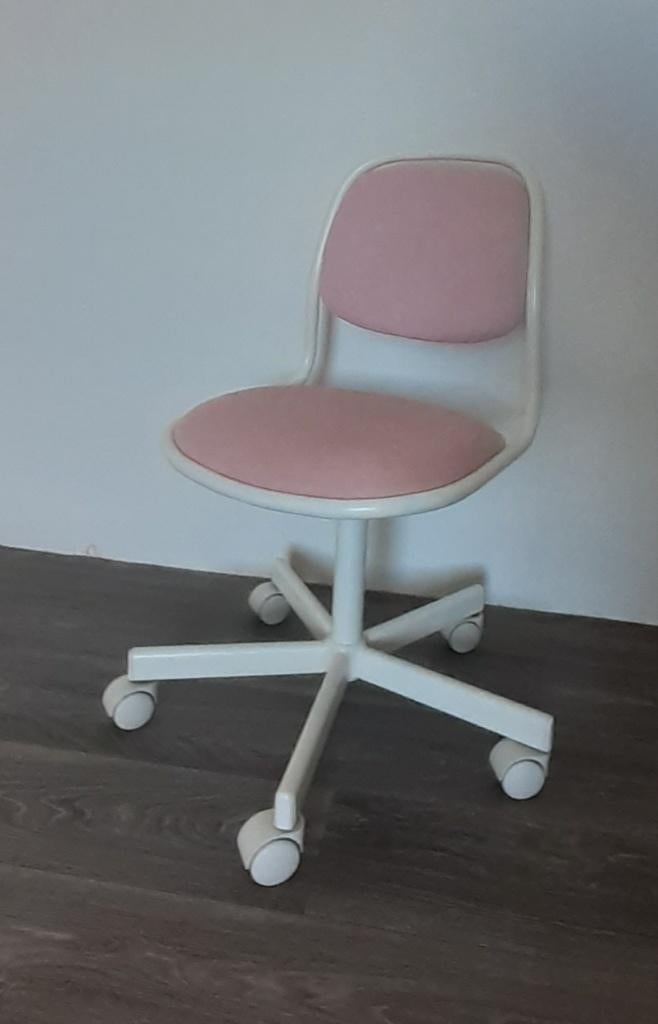 Meisjes bureaustoel met wieltjes, Ophalen, Gebruikt, Roze, Bureaustoel