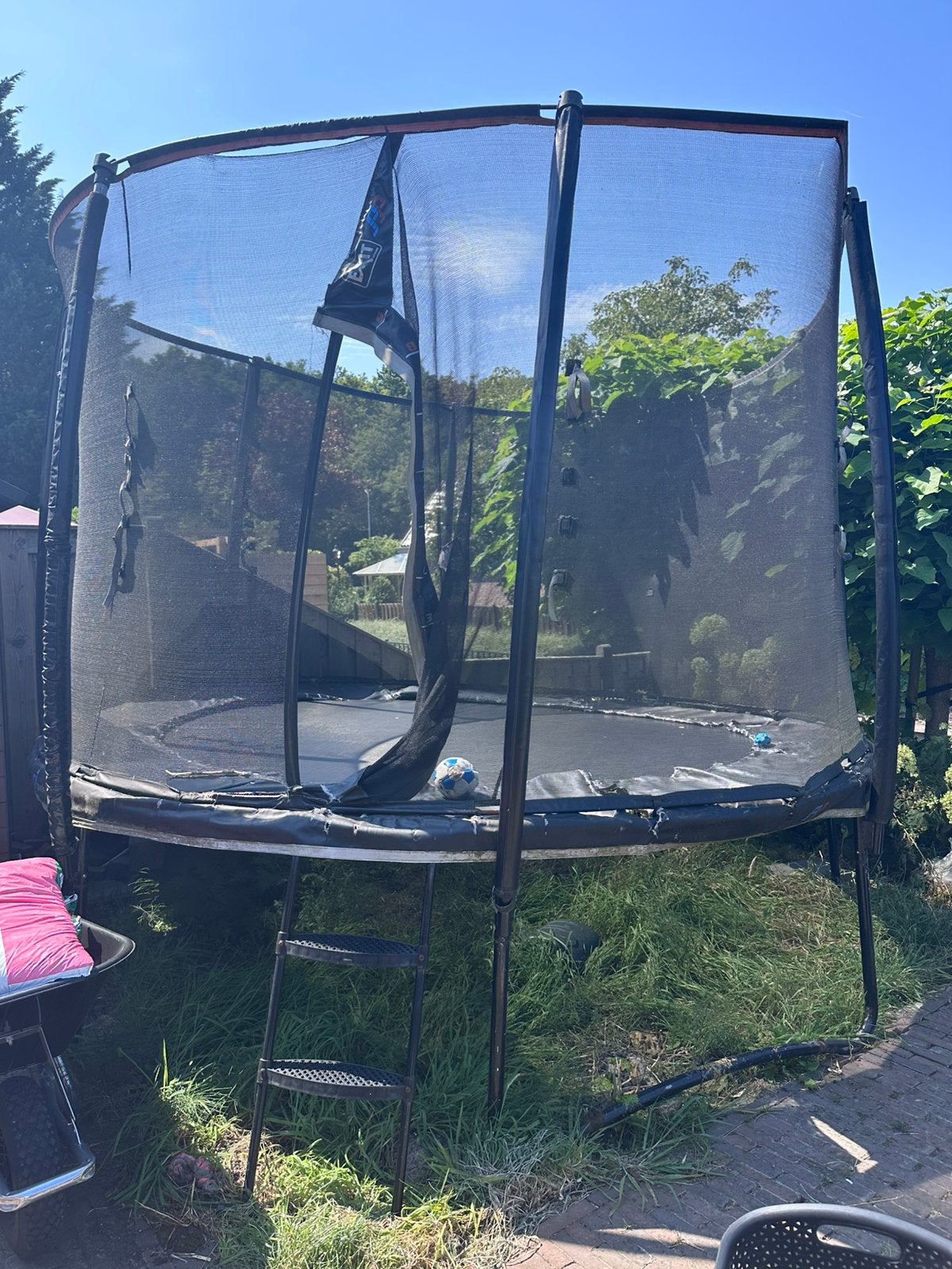 Trampoline opknapper, Ophalen, Gebruikt