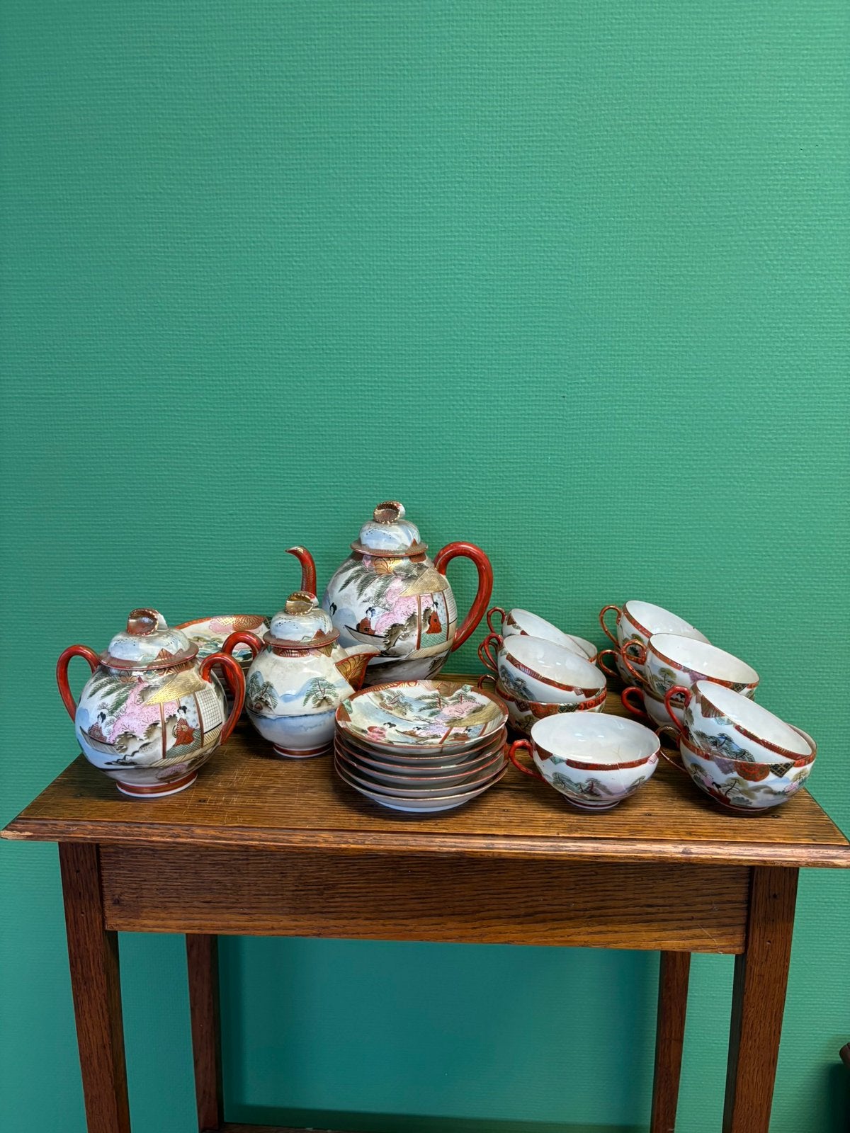 Japans Eierschaal Porselein Servies compleet, Ophalen of Verzenden