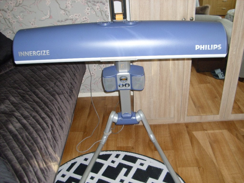 HOOGTEZON   PHILIPS INNERGIZE INFRAROOD HB 945,, 275 euro., Ophalen, Zo goed als nieuw, Zonnebank enkelzijdig, Minder dan 10 lampen