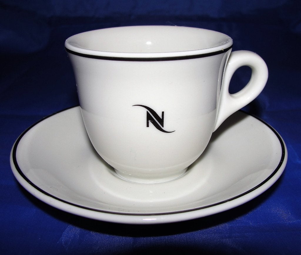 Nespresso vintage espresso kop en schotels, Ophalen of Verzenden