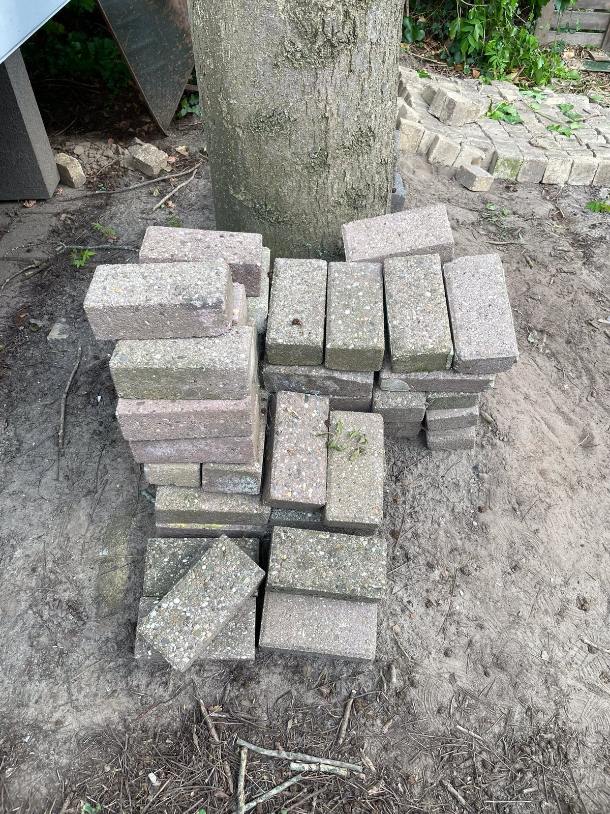 Betonklinkers gratis, Ophalen, Gebruikt, Klinkers, Minder dan 5 m²