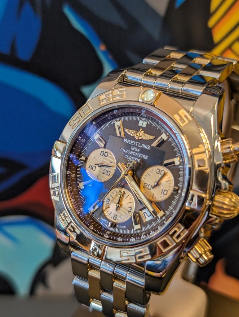 Breitling Chronomat CB0110 Metallica brown, Sieraden, Tassen en Uiterlijk, Horloges | Heren, Ophalen of Verzenden, Zo goed als nieuw